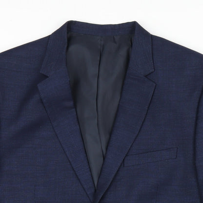 Mens UK Size 42 H&M Regular Blue Suit Jacket
