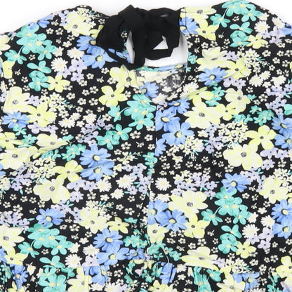 Womens UK Size 10 New Look Multicoloured Basic T-Shirt