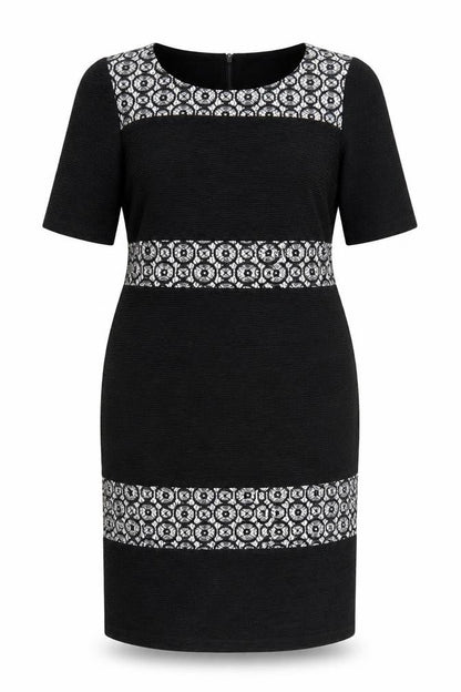 Per Una Womens Black Polyester Pencil Dress Size 16 Roll Neck Zip