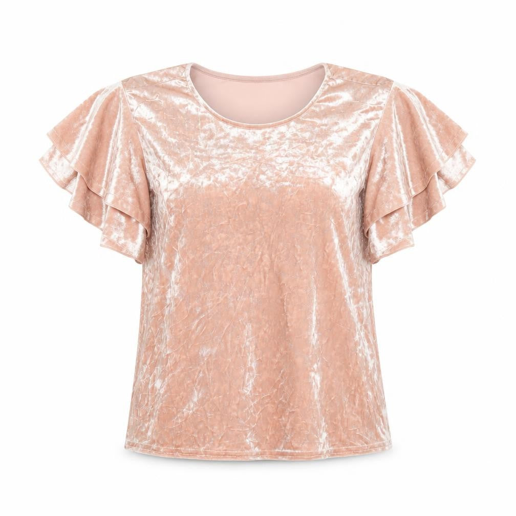 Womens UK Size 12 New Look Pink Basic T-Shirt