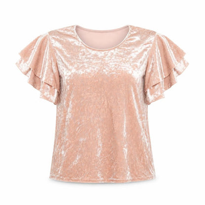 Womens UK Size 12 New Look Pink Basic T-Shirt