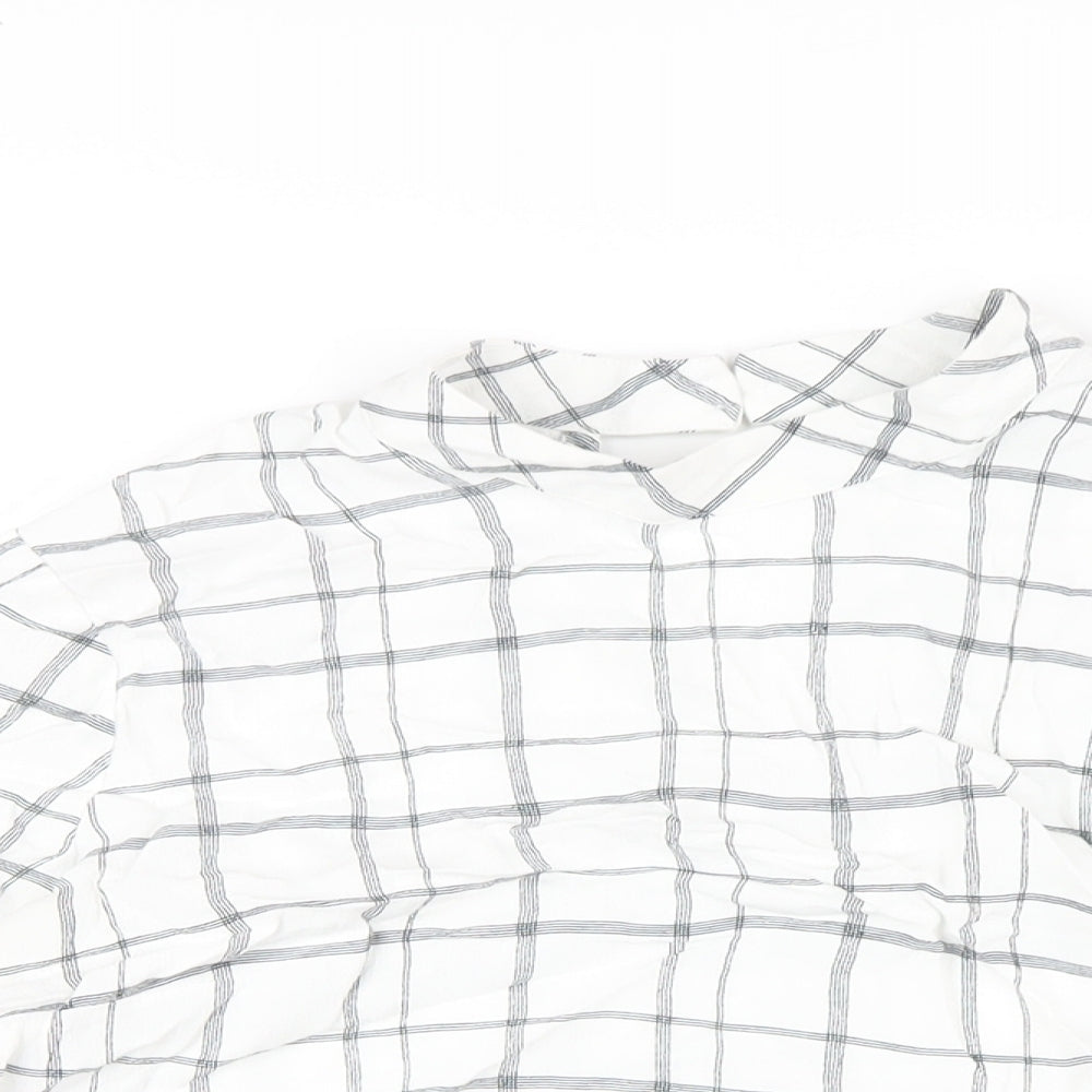 Womens UK Size 14 Marks and Spencer White Basic T-Shirt