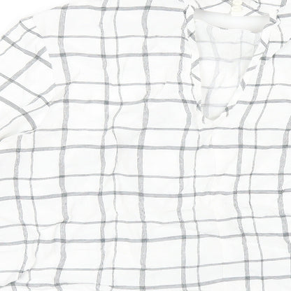 Womens UK Size 14 Marks and Spencer White Basic T-Shirt