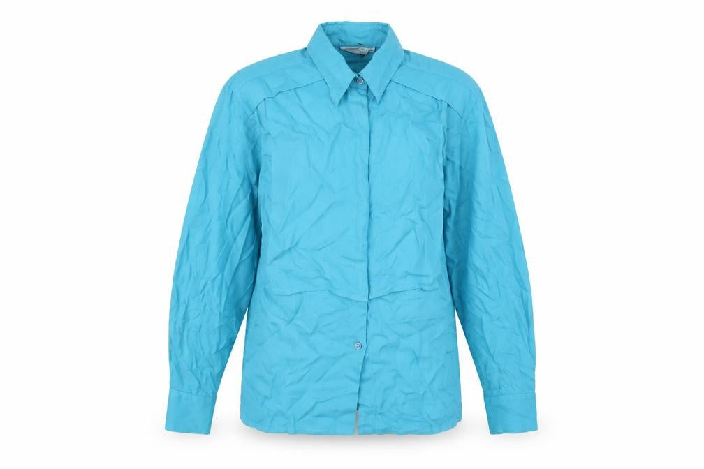 Womens UK Size 14 NEXT Blue Basic Button-Up