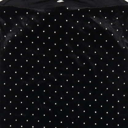 H&M Womens Black Polyester Bodycon Size L Square Neck Pullover