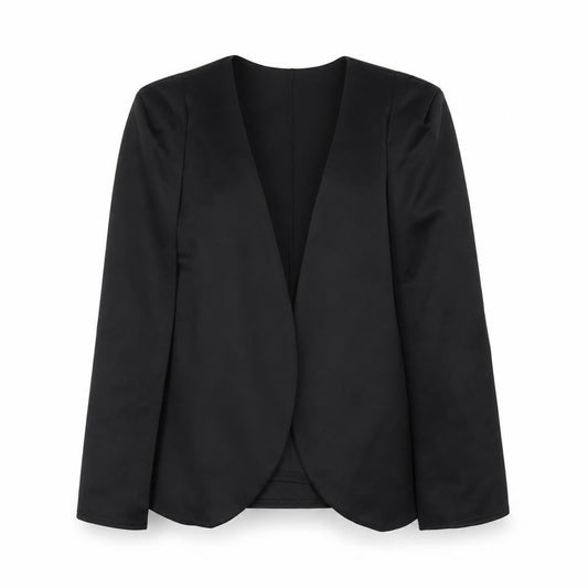 Womens UK Size 10 PRETTYLITTLETHING Black Jacket