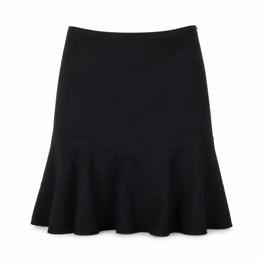 Etam Womens Black Polyester A-Line Skirt Size 8 Zip