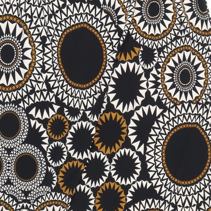 M&Co Womens Multicoloured Geometric Polyester A-Line Skirt Size 14