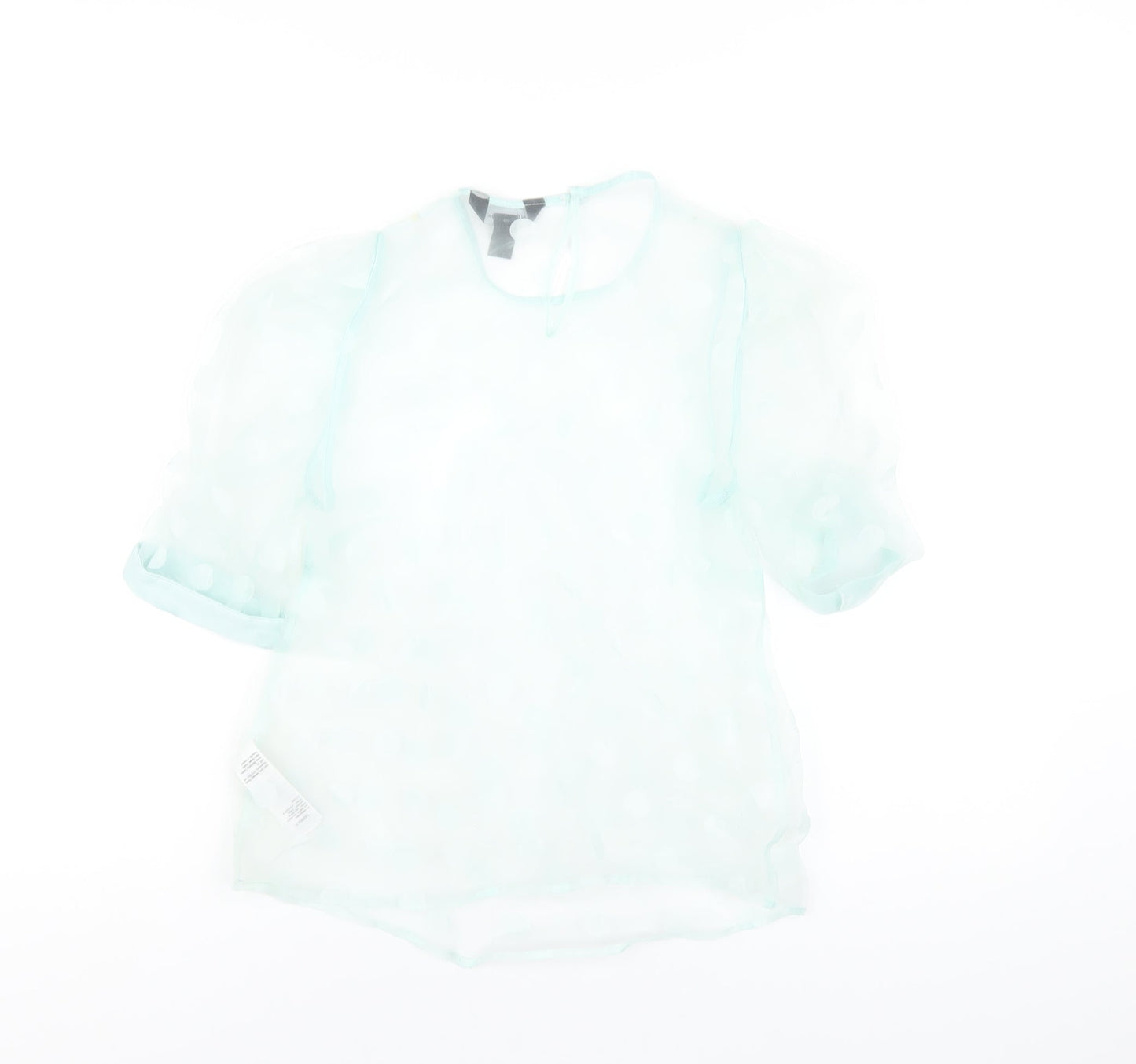 Womens UK Size 6 New Look Green Basic T-Shirt