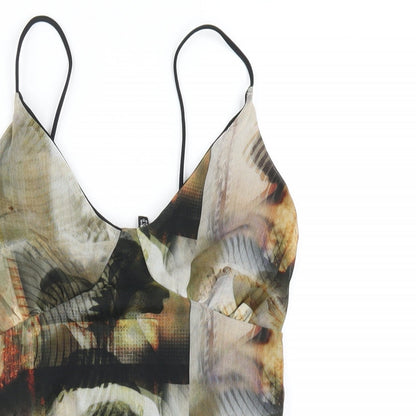 Womens UK Size 10 PRETTYLITTLETHING One-Piece Multicoloured Bodysuit