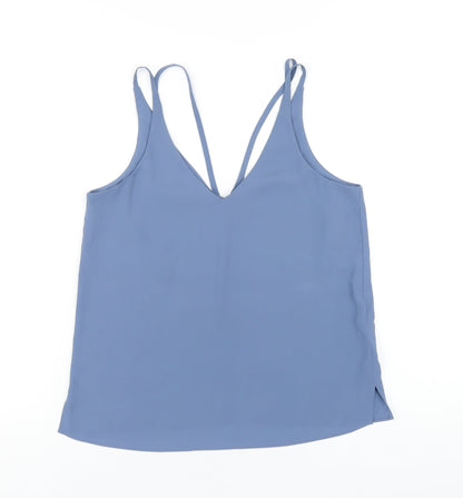 Womens UK Size 6 Topshop Blue Camisole T-Shirt