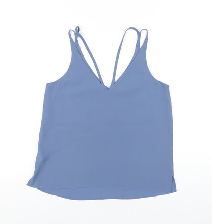 Womens UK Size 6 Topshop Blue Camisole T-Shirt