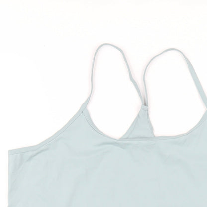 GOODMOVE Womens Green Polyester Camisole T-Shirt Size 18 Scoop Neck Pullover