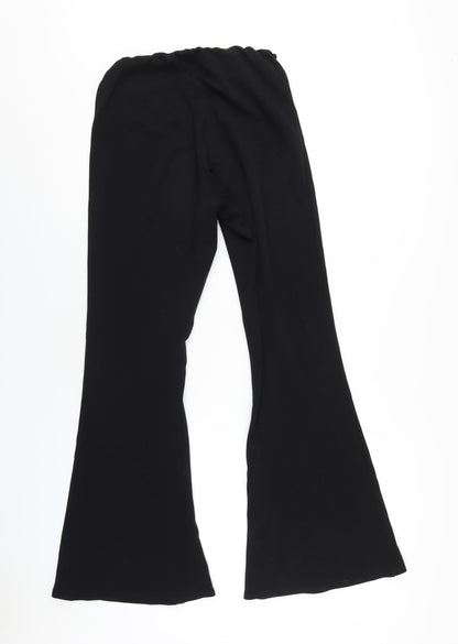 New Look Womens Black Polyester Trousers Size 12 L31 in Regular