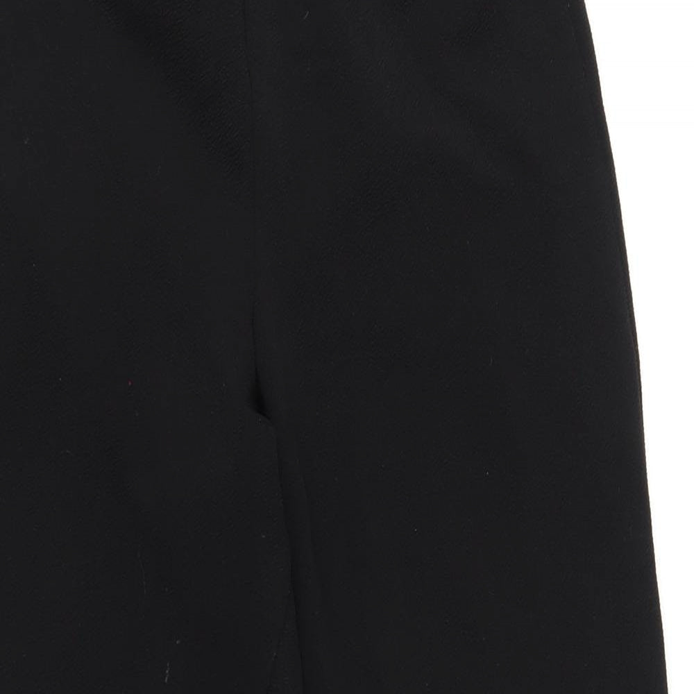 New Look Womens Black Polyester Trousers Size 12 L31 in Regular