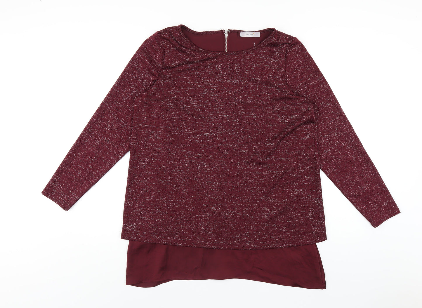 Womens UK Size 16 Per Una Purple Basic T-Shirt