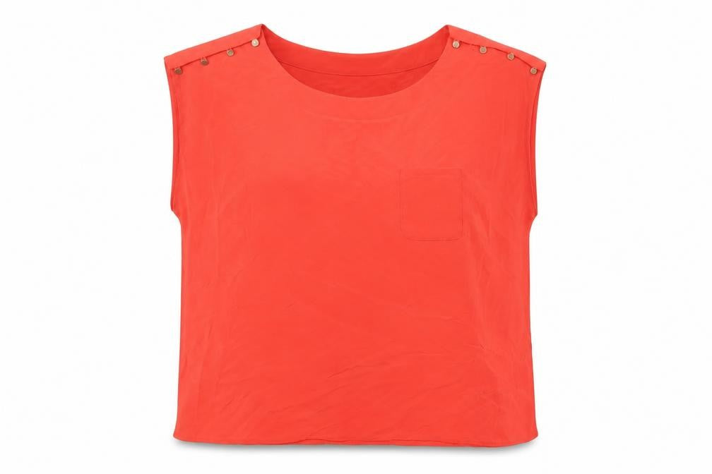 Womens UK Size 16 Oasis Red Basic T-Shirt