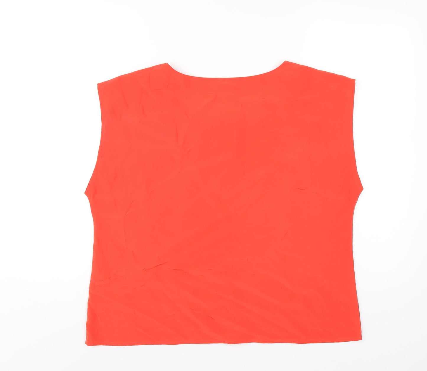 Womens UK Size 16 Oasis Red Basic T-Shirt