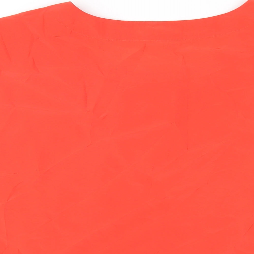 Womens UK Size 16 Oasis Red Basic T-Shirt