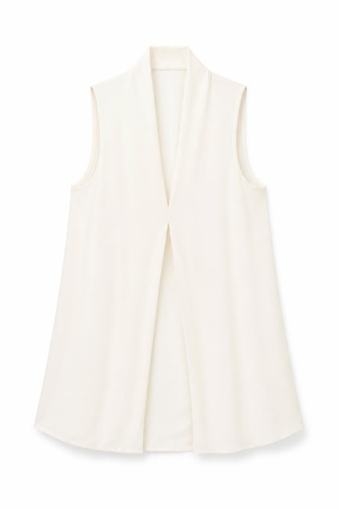 Womens UK Size 10 NEXT Ivory Basic Tank