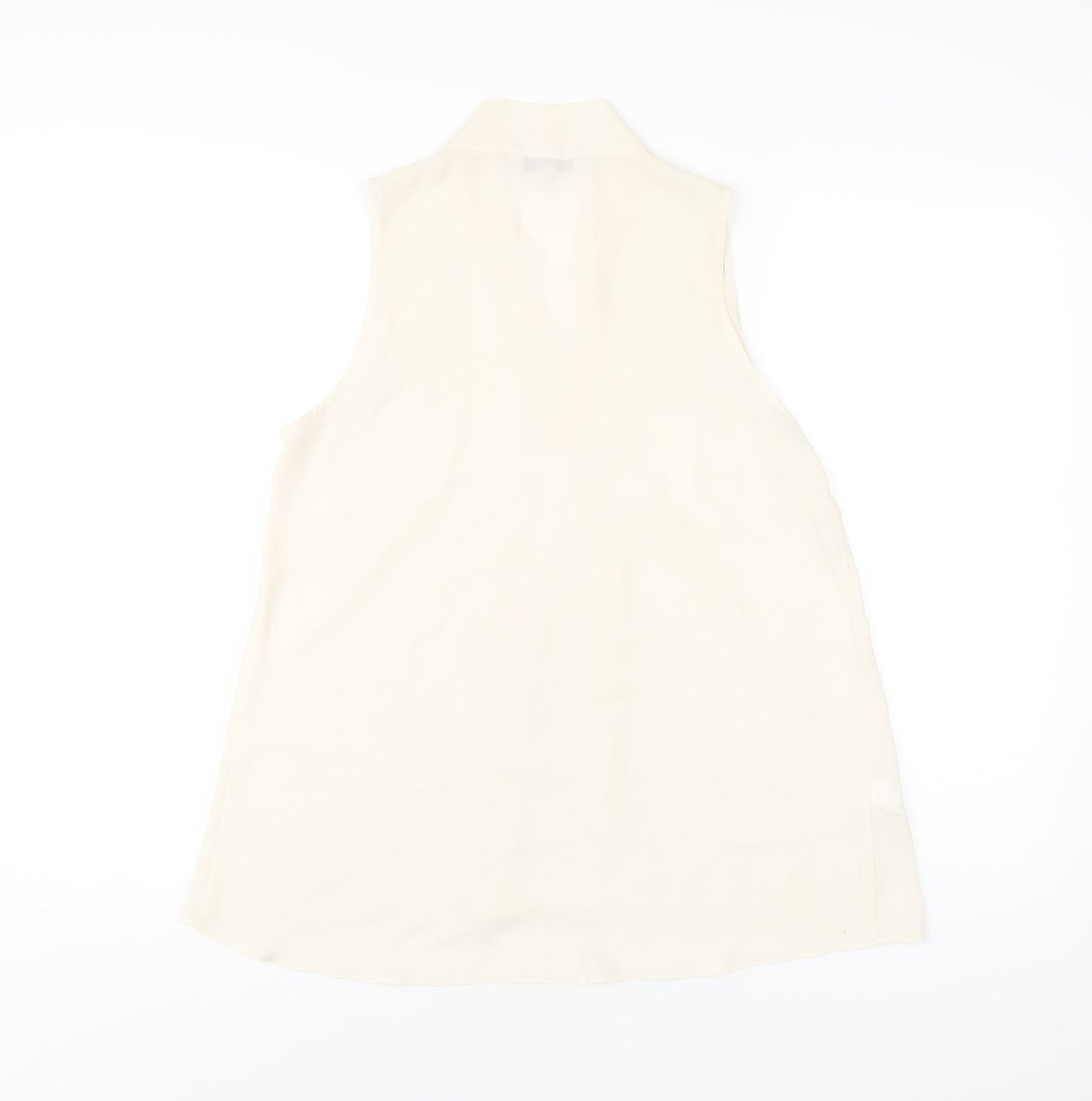 Womens UK Size 10 NEXT Ivory Basic Tank