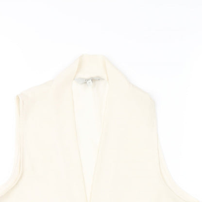 Womens UK Size 10 NEXT Ivory Basic Tank