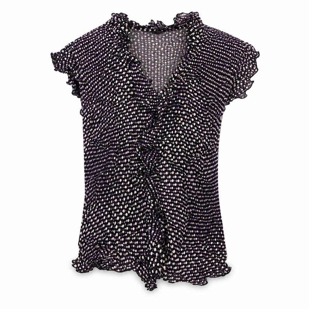 Womens UK Size 12 Marks and Spencer Purple Basic Blouse
