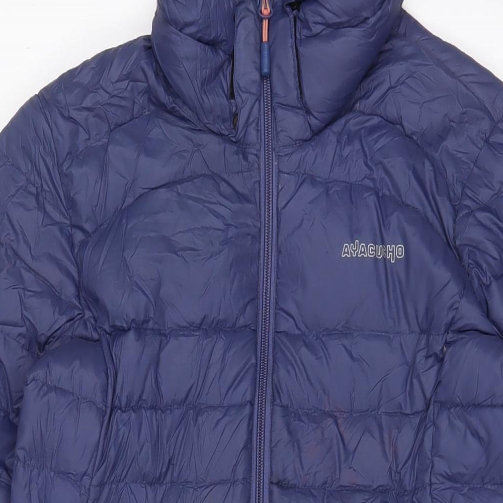 Ayacucho Womens Purple Jacket Size S Zip - Zip Pockets