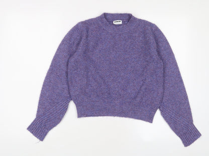 Womens UK Size L Noisy may Purple Pullover Jumper