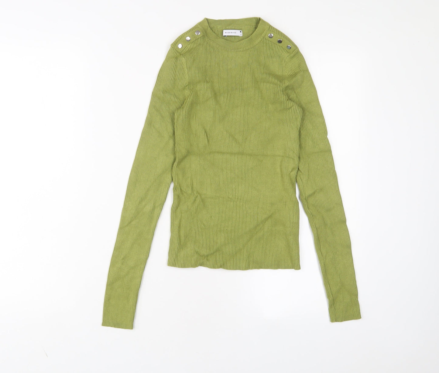 Womens UK Size S RESERVED Green Pullover Jumper