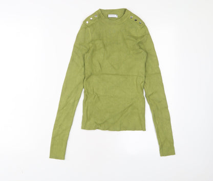 Womens UK Size S RESERVED Green Pullover Jumper