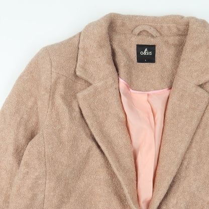 Womens UK Size L Oasis Pink Overcoat