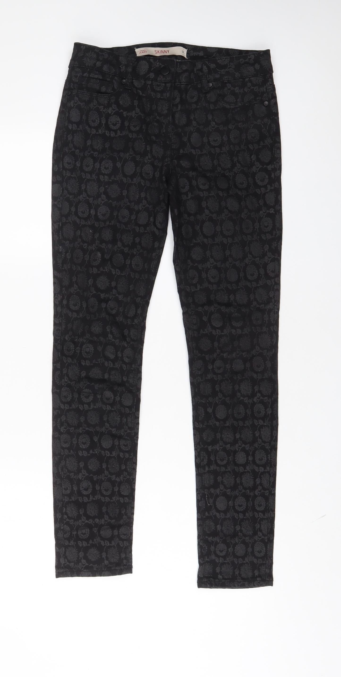 Womens UK Size 8 NEXT Regular Fit  Black Trousers