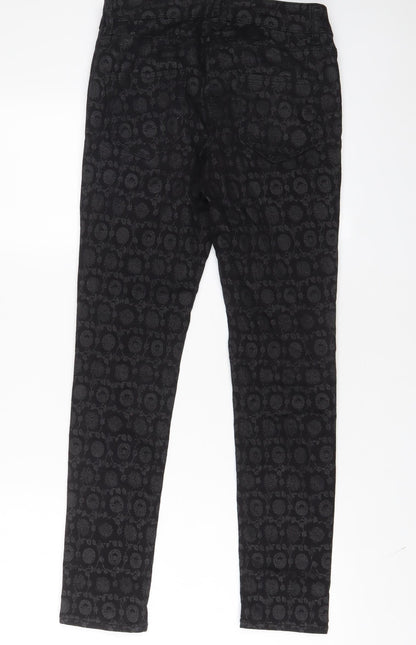 Womens UK Size 8 NEXT Regular Fit  Black Trousers