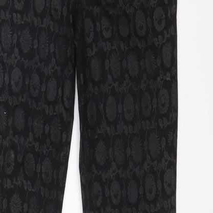 Womens UK Size 8 NEXT Regular Fit  Black Trousers