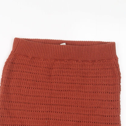 ASOS Womens Brown Acrylic A-Line Skirt Size 6