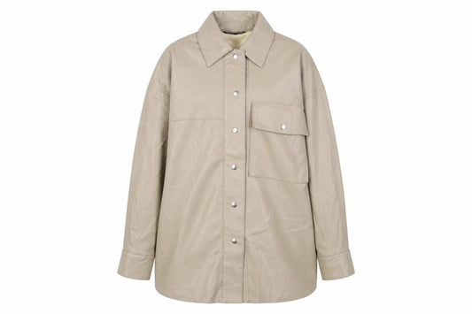 Zara Womens Beige Jacket Size S Snap