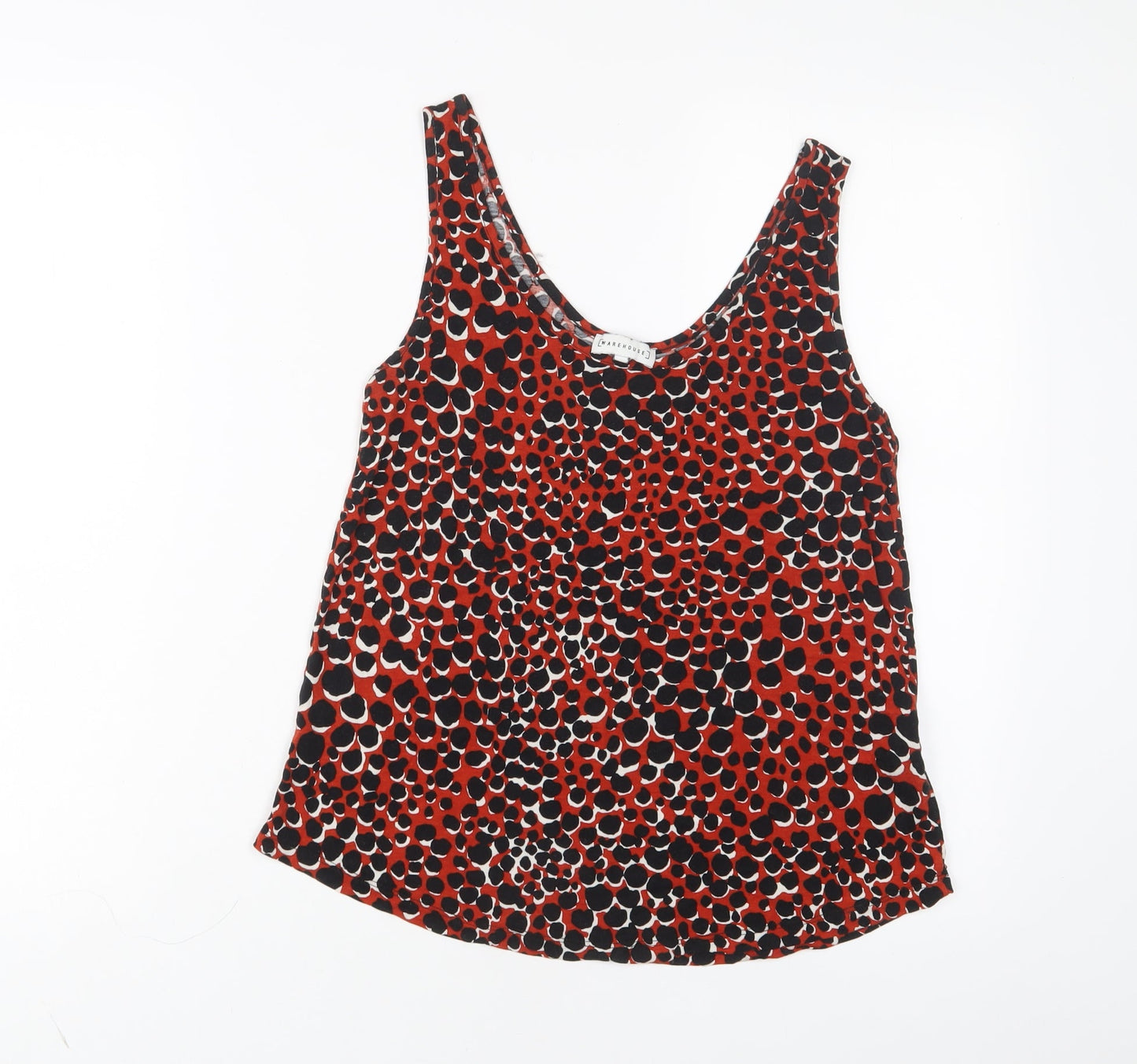 Womens UK Size 8 Warehouse Red Basic Tank