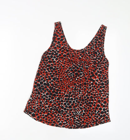 Womens UK Size 8 Warehouse Red Basic Tank