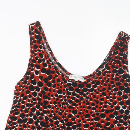 Womens UK Size 8 Warehouse Red Basic Tank