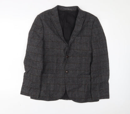 Mens UK Size 40 River Island Regular Grey Suit Jacket