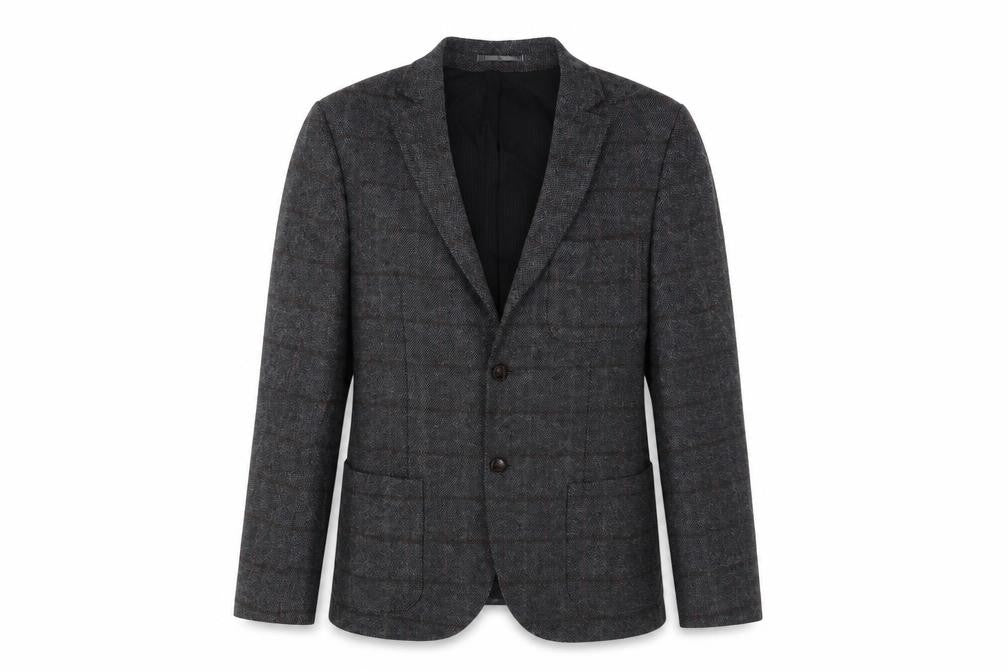 Mens UK Size 40 River Island Regular Grey Suit Jacket