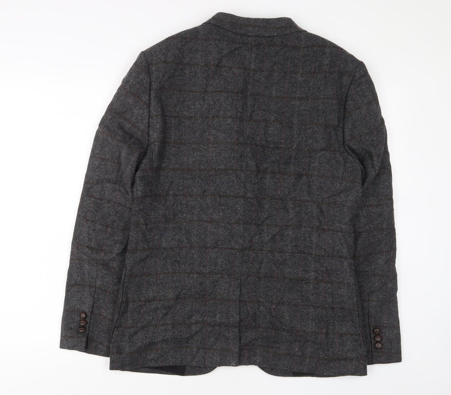 Mens UK Size 40 River Island Regular Grey Suit Jacket