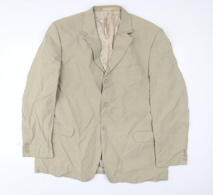 Maine Mens Beige Lyocell Jacket Suit Jacket Size 46 Regular