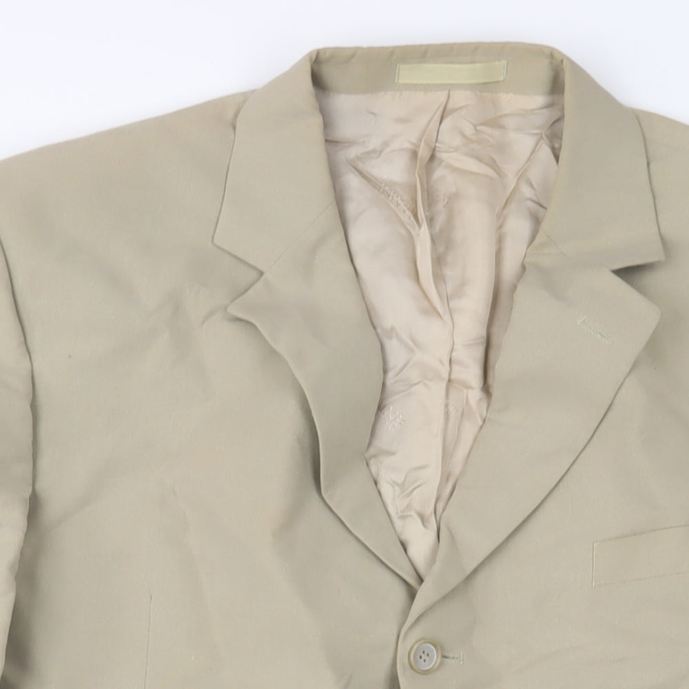Maine Mens Beige Lyocell Jacket Suit Jacket Size 46 Regular