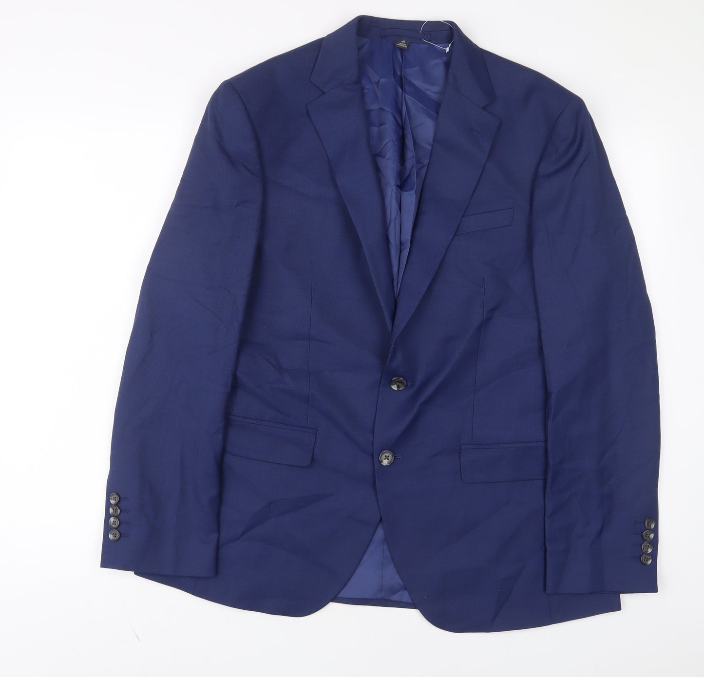 Mens UK Size 40 Marks and Spencer Regular Blue Suit Jacket