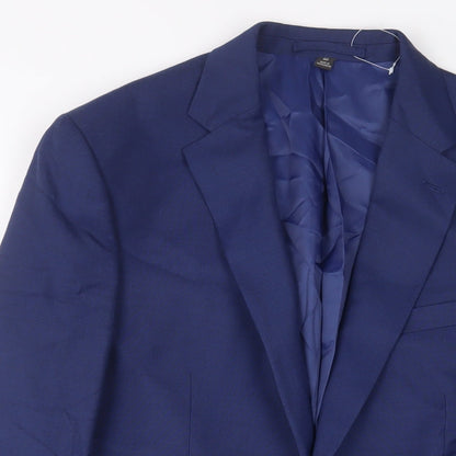 Mens UK Size 40 Marks and Spencer Regular Blue Suit Jacket