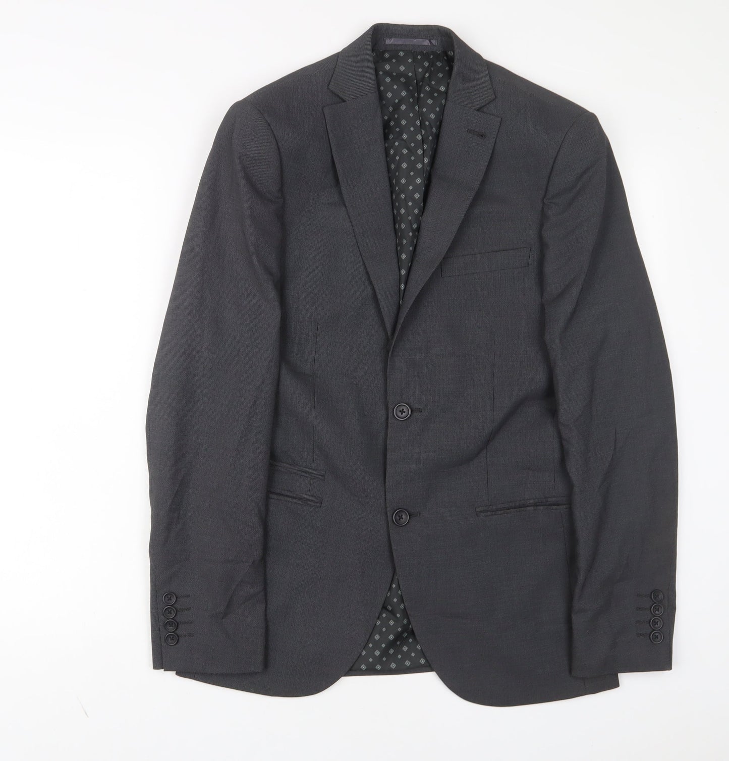 Mens UK Size 36 NEXT Regular Grey Suit Jacket
