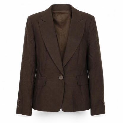 G2000 Womens Brown Jacket Blazer Size 10 Button