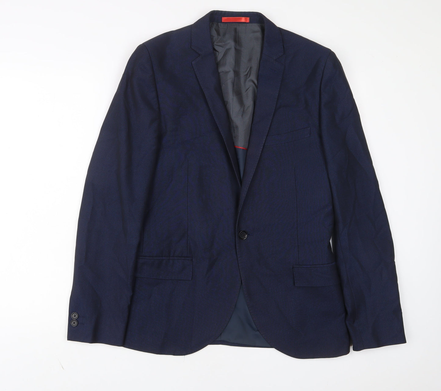 Mens UK Size 38 Ventuno 21 Regular Blue Suit Jacket
